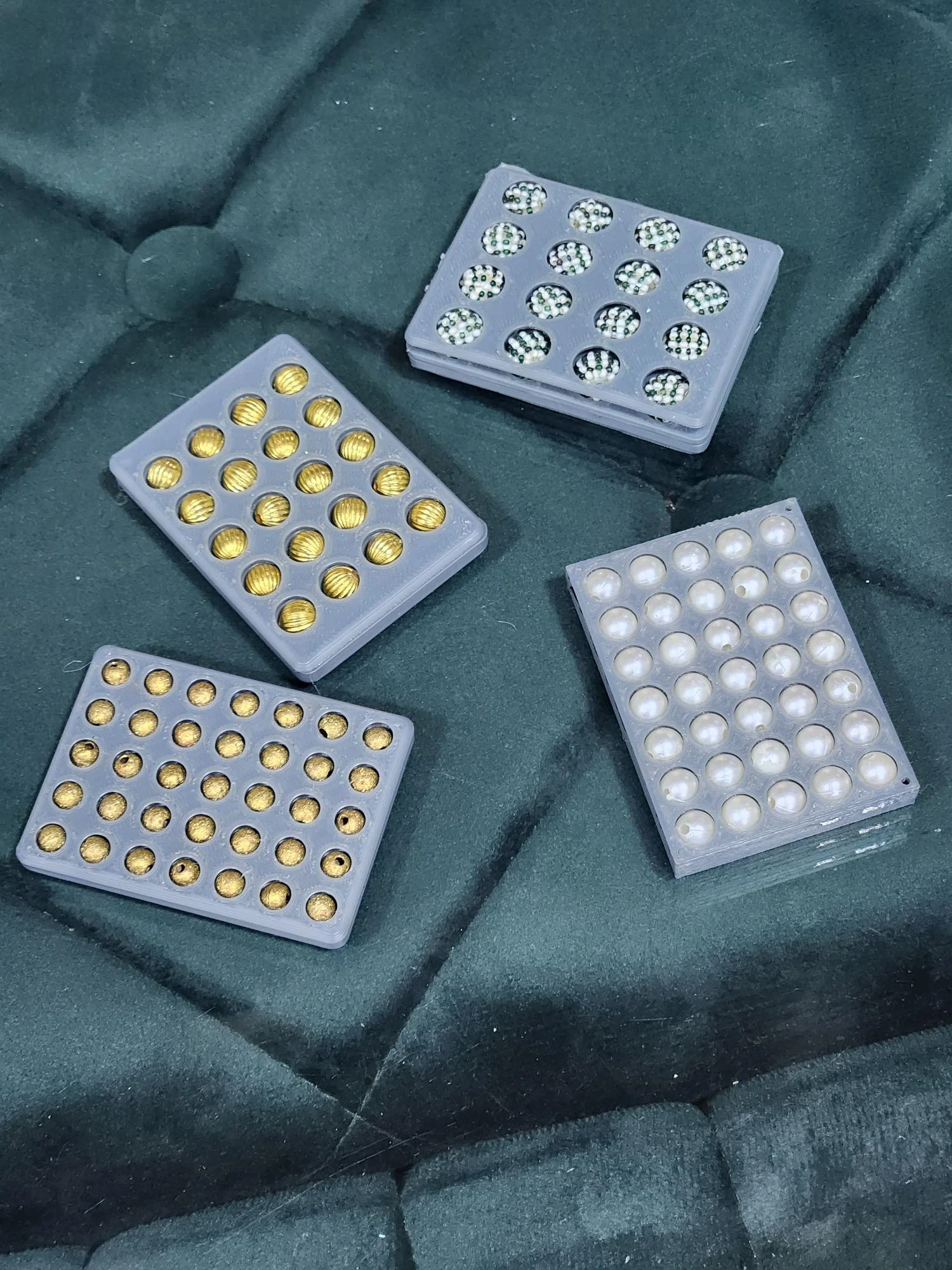 Four interchangeable rolling texture module prototypes
