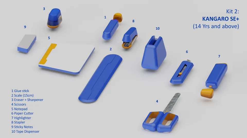 Tick-It 3D component arrangement
