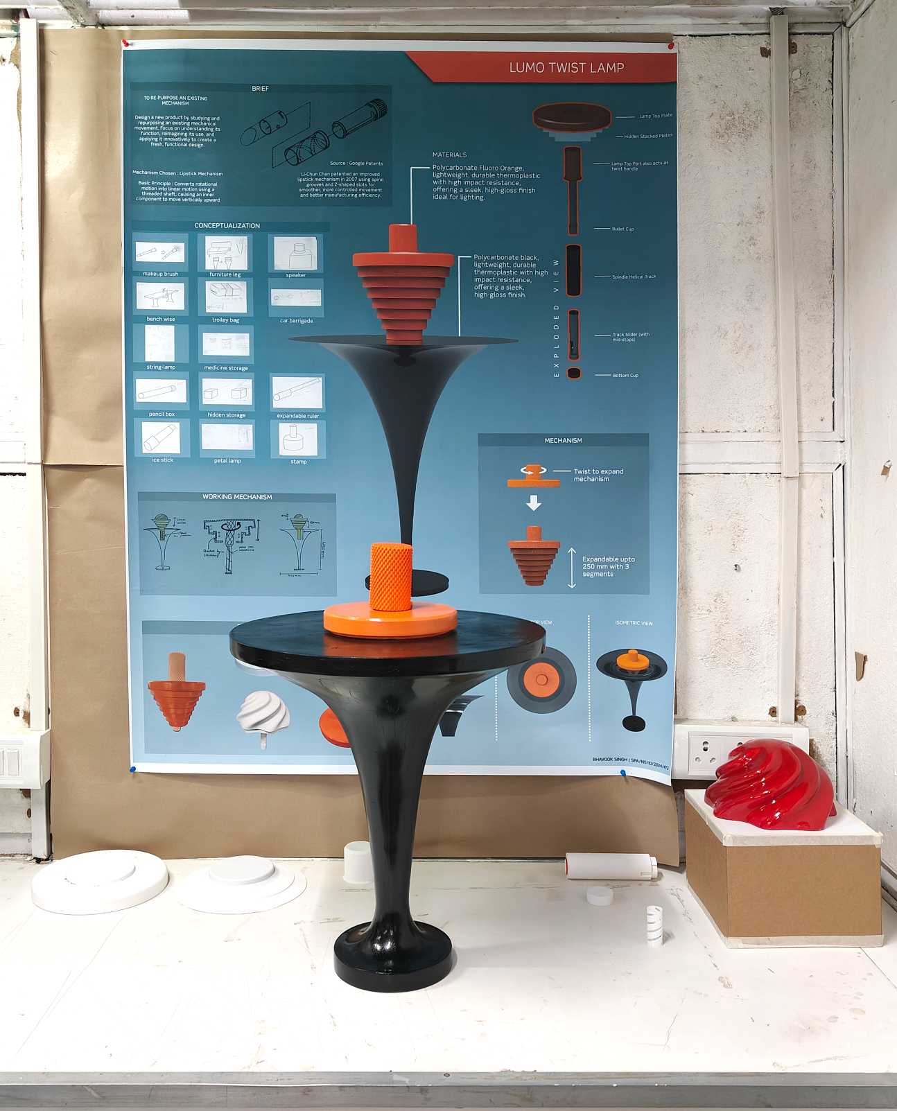 Eclipse working model presented in front of the project jury panel at SPA Delhi